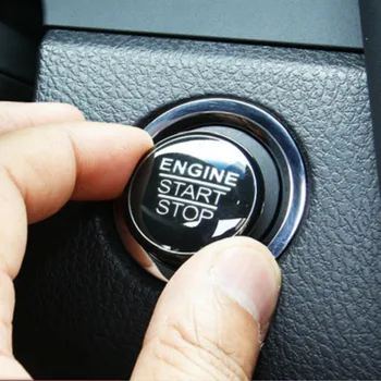 Наклейки для автомобильного интерьера, новая накладка на кольцо крышки кнопки двигателя из алюминиевого сплава для Toyota Camry 2018, аксессуары для стайлинга автомобилей.