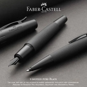 Немецкая Faber-Castell Gvfc Earl Shangpin Черная Мужская Высококачественная Металлическая Ручка Для подписи Шариковая Ручка из бисера Изысканный автоматический карандаш