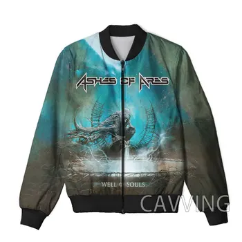 Новые модные женские /мужские куртки-бомберы на молнии с 3D-принтом Ashes of Ares-Rock, мужское пальто, мужское пальто, куртки на молнии