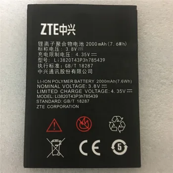 Новый Оригинальный Аккумулятор Мобильного Телефона ZTE Blade L3 Li3820T43P3h785439 3,8 В 2000 мАч Для ZTE Blade L3 Battery