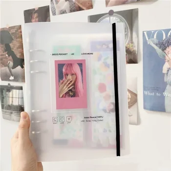 Обложка для фотокарточек формата А5 Kpop Photo Album Simple Card Binder Collect Book Альбом для Фотокарточек с отрывными листами Kpop Card Binder