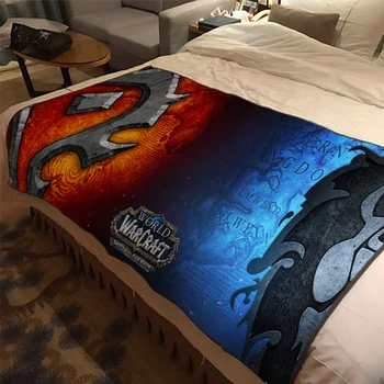 Одеяло World of Warcraft 2 Размера, Высококачественная Фланель, Теплый Мягкий Плюш, Подходит для Одеяла на Диван-кровать