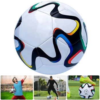 Размер 4/5 Профессиональный Футбольный Мяч Износостойкий, Сшитый Машиной Футбольный Нескользящий Мяч для Упражнений в Футболе для Игр в помещении и на открытом воздухе