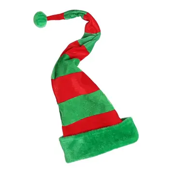 Рождественская шляпа Рождественская полосатая шапочка Санта Клауса Праздничные принадлежности для взрослых и детских головных уборов