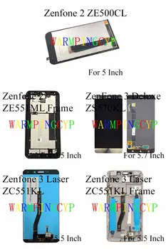 Сборка (Сенсорный экран + ЖК-дисплей) для ASUS Zenfone 2 ZE500CL ZE550ML ZE551ML 3 Deluxe ZS570KL Laser ZC551KL Z00D Z016D Z01BDA