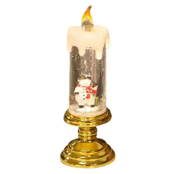 Светодиодные свечи Рождественские подсвечники, меняющие цвет Свечи с красивой теплой вспышкой Создают Рождественскую атмосферу Праздничный декор
