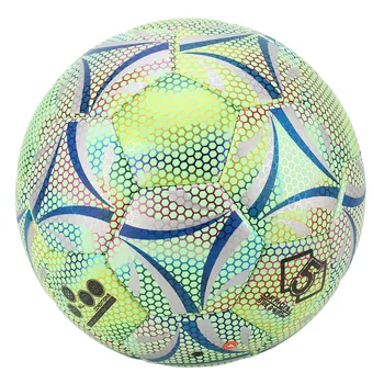 Светоотражающий футбольный мяч из полиуретана Износостойкий Практичный светящийся футбольный мяч специального размера 5 для тренировок