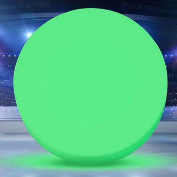 Светящаяся в темноте хоккейная шайба Светящаяся хоккейная шайба 3.54x1.18 дюймов Хоккейный мяч Универсальный портативный для игр в помещении и на открытом воздухе