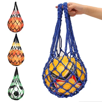 Сумка для футбольной сетки Нейлоновая сумка для хранения Bold С одним мячом Переносное оборудование для занятий спортом на открытом воздухе Футбол Баскетбол Волейбольная сумка