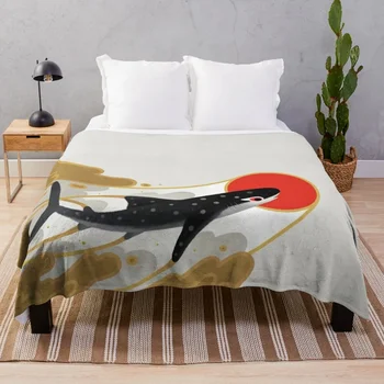 Тепловое одеяло с китовой акулой, универсальные одеяла для детских дизайнеров