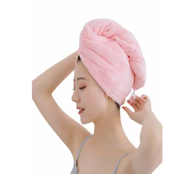 Утолщающая женская шапочка для сушки волос, быстросохнущая шапочка для полотенец для волос, шапочка для ванны, шапочка для полотенец из микрофибры, суперпоглощающий головной платок, шапочка для волос
