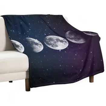 Фазы Луны Набросьте Одеяло Свободное Одеяло Диванное Одеяло Мягкое Большое Одеяло Из Фланелевой Ткани