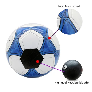 Футбольный мяч 5 размера для молодежи, сшитый машинным способом для спортивных тренировок, матчей