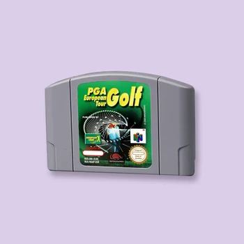 для 64-битной игровой карты PGA European Tour для игровой консоли EUR версии PAL N64 Английский язык