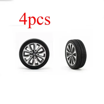 колеса 4шт в масштабе 1:18 с резиновыми шинами, ступицы колес из АБС-пластика, замена, сцена модификации, автомобильные аксессуары для моделей автомобилей 1/18.