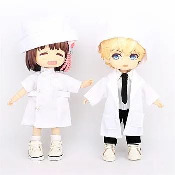 кукольная одежда ob11 униформа медсестры униформа доктора ангел в белом маленькая медсестра bjd12 очков кукольная одежда